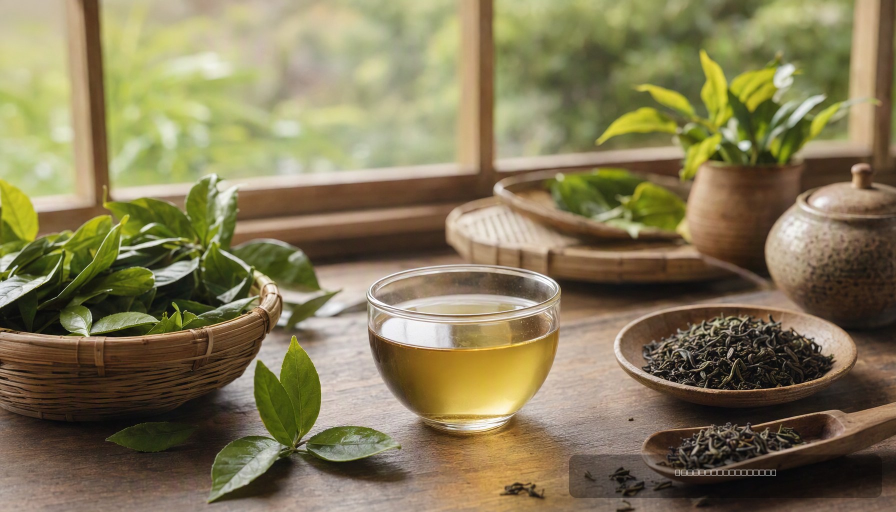 Dried tea leaves in a bowl with FSSAI pesticide residue limit context